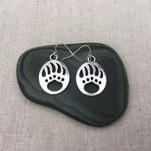 3/$15~Bear Paw Earrings - Picture 6 of 6